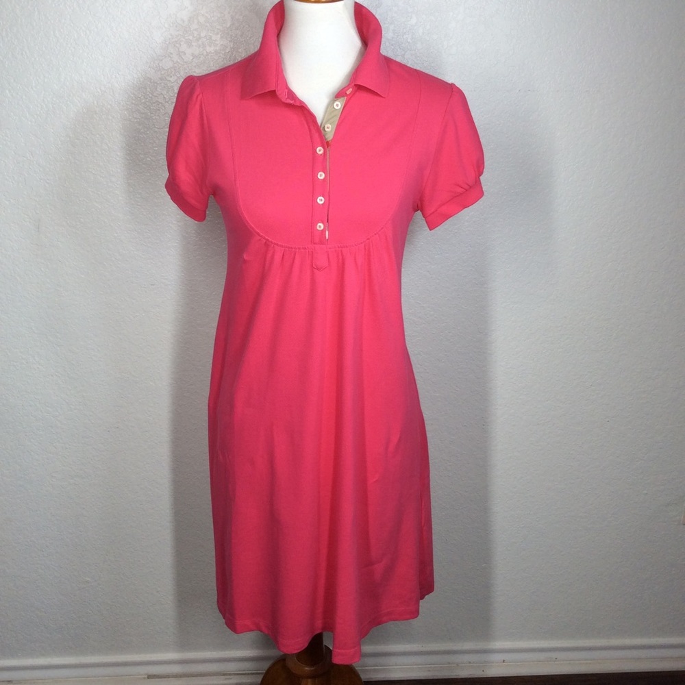 Burberry Kids Dress in Bright Pink